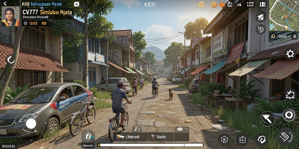 Tampilan gameplay CV777 yang menarik dalam simulasi kehidupan.