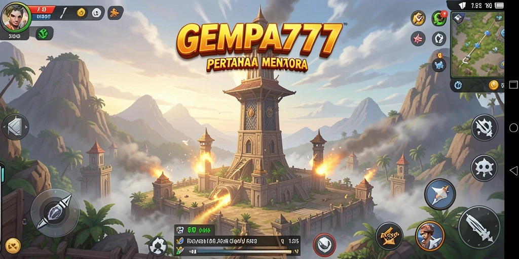 Screenshot menampilkan gameplay seru dari Tower Defense GEMPA777.