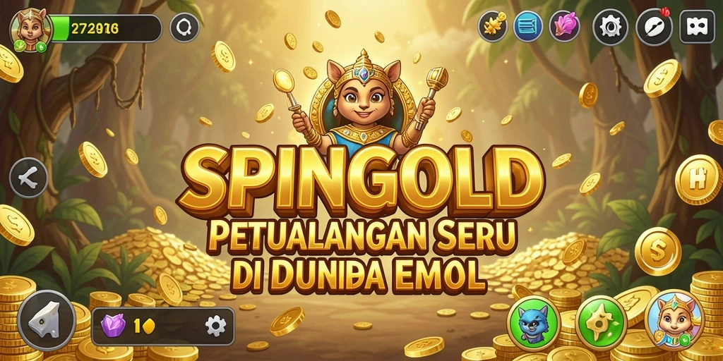 Tangkapan layar SPINGOLD menampilkan aksi petualangan yang mendebarkan.