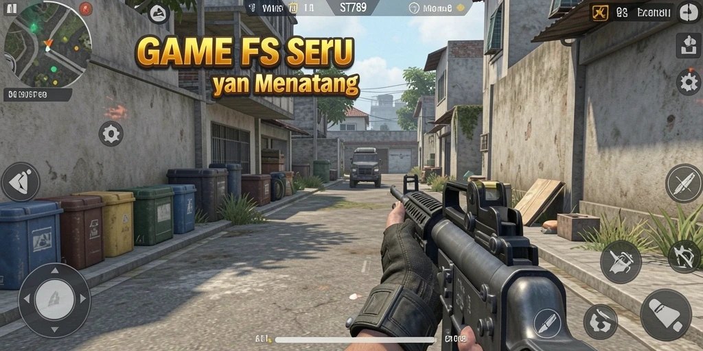 Tampilan menakjubkan dari gameplay ST789 yang penuh aksi FPS.