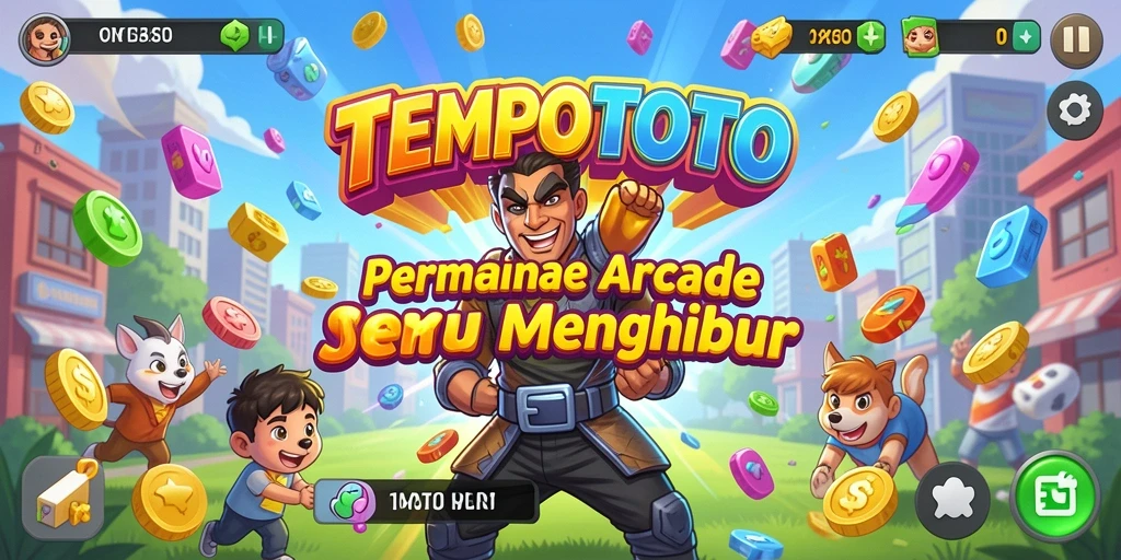 Tangkapan layar gameplay TEMPOTOTO yang penuh warna dan mengasyikkan.
