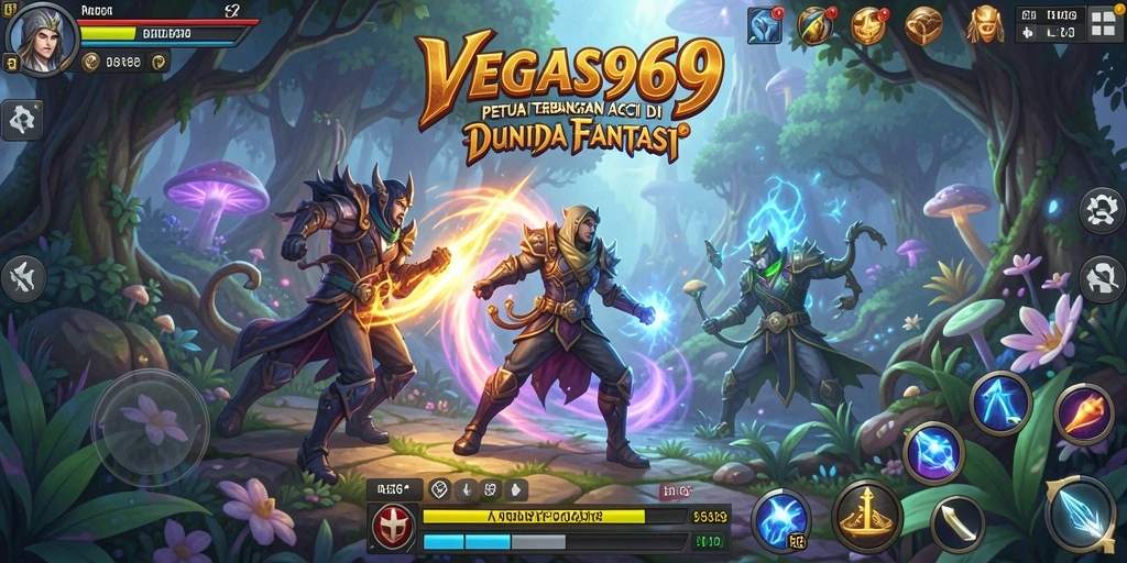 Screenshot menampilkan aksi seru dalam gameplay ARPG di VEGAS969.